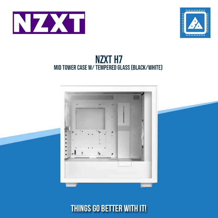NZXT H7 MID TOWER CASE W/ TEMPERED GLASS (BLACK/WHITE) NZXT H7 MID TOWER CASE W/ TEMPERED GLASS (BLACK/WHITE)